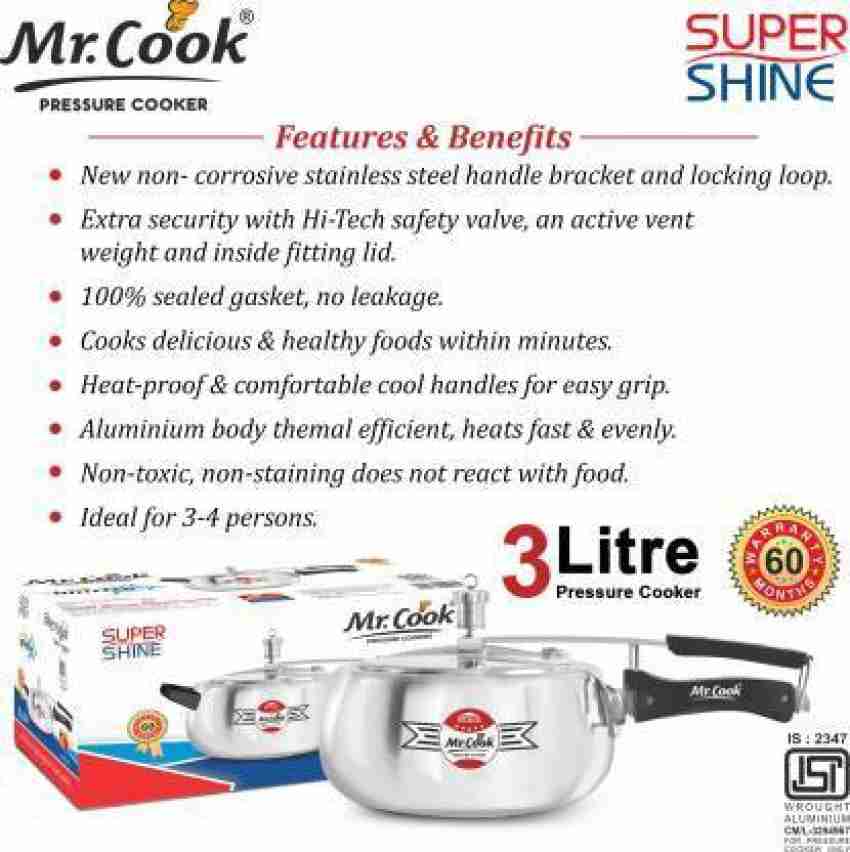 Mr cook pressure online cooker 3 litre price