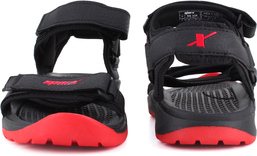 Nike sandals red and black on sale
