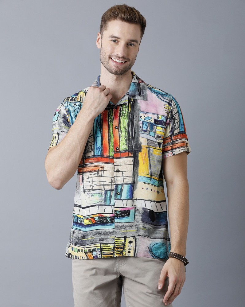 YOVISH Men Printed Casual Multicolor Shirt - Buy YOVISH Men Printed Casual  Multicolor Shirt Online at Best Prices in India