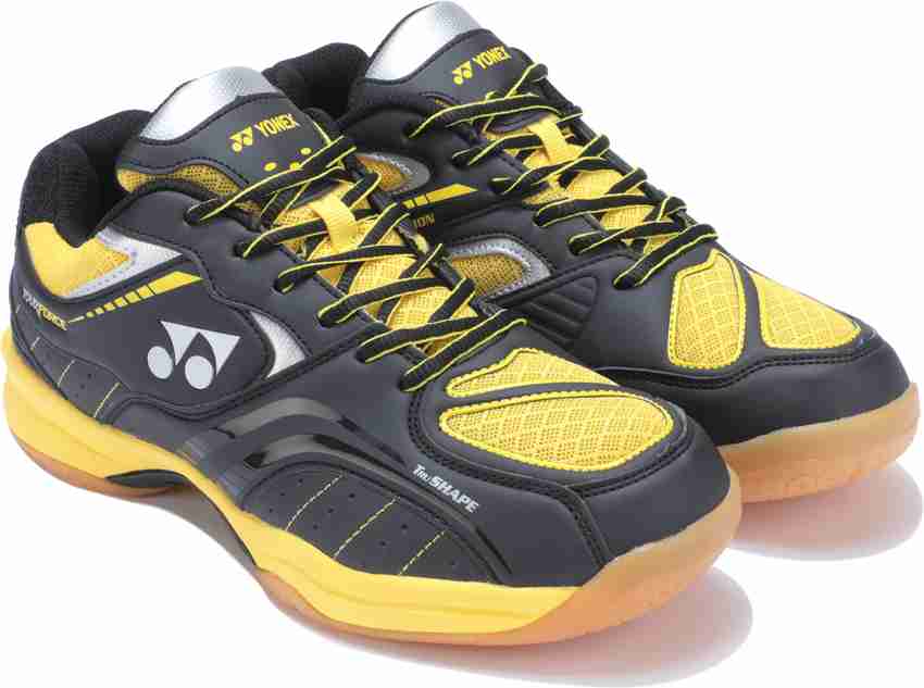 Yonex yellow badminton shoes on sale