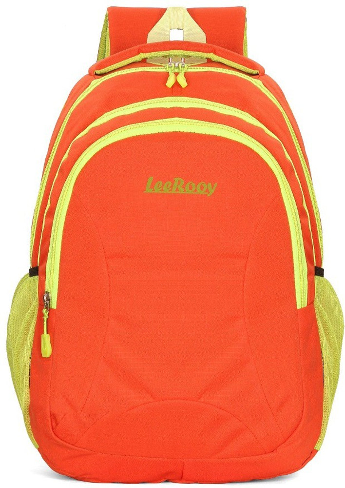 LeeRooy Orange Color Canvas Material Laptop Bag For Men And Women
