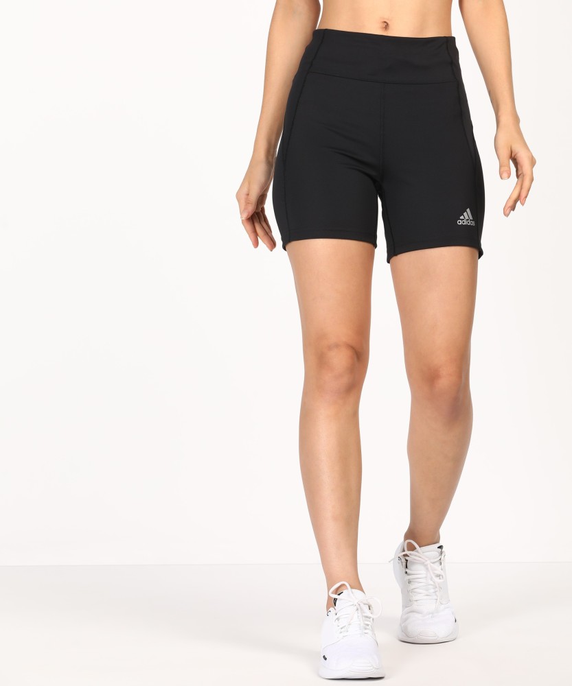 ADIDAS Solid Men & Women Black Running Shorts - Buy ADIDAS Solid Men & Women  Black Running Shorts Online at Best Prices in India