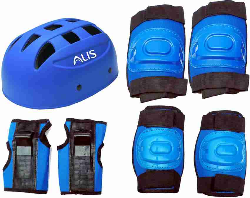 Alis Kid's PVC Plastic 4 in 1 Knee Pads, Elbow Guard, Pair of Gloves,  Helmet Safety Gears Set Combo for Injury Resistance Protective Gear for  Roller