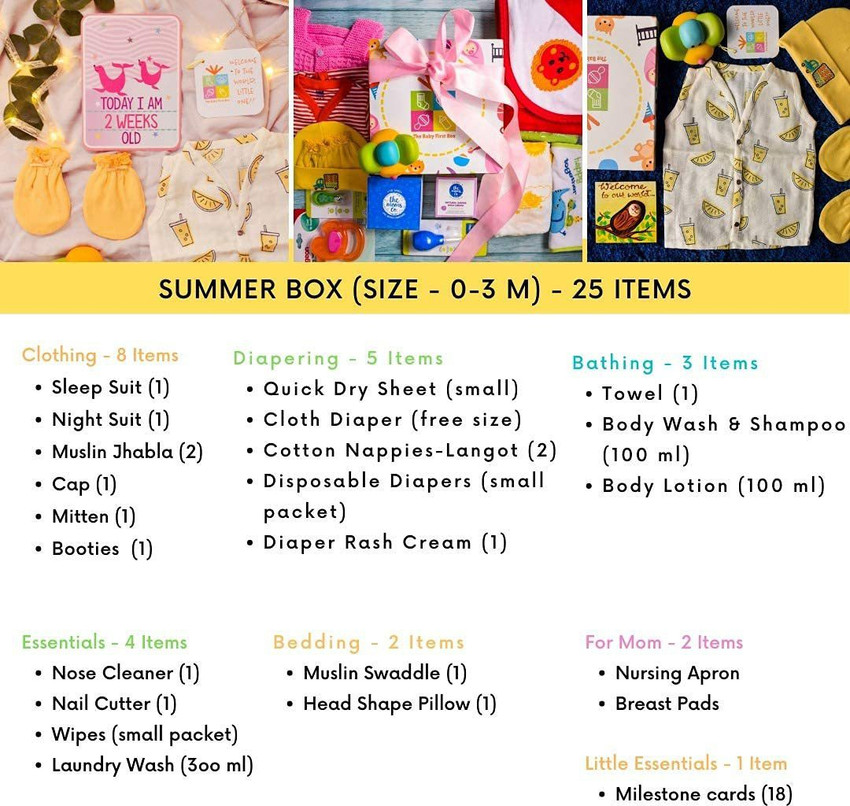 Baby essentials shop first 3 months