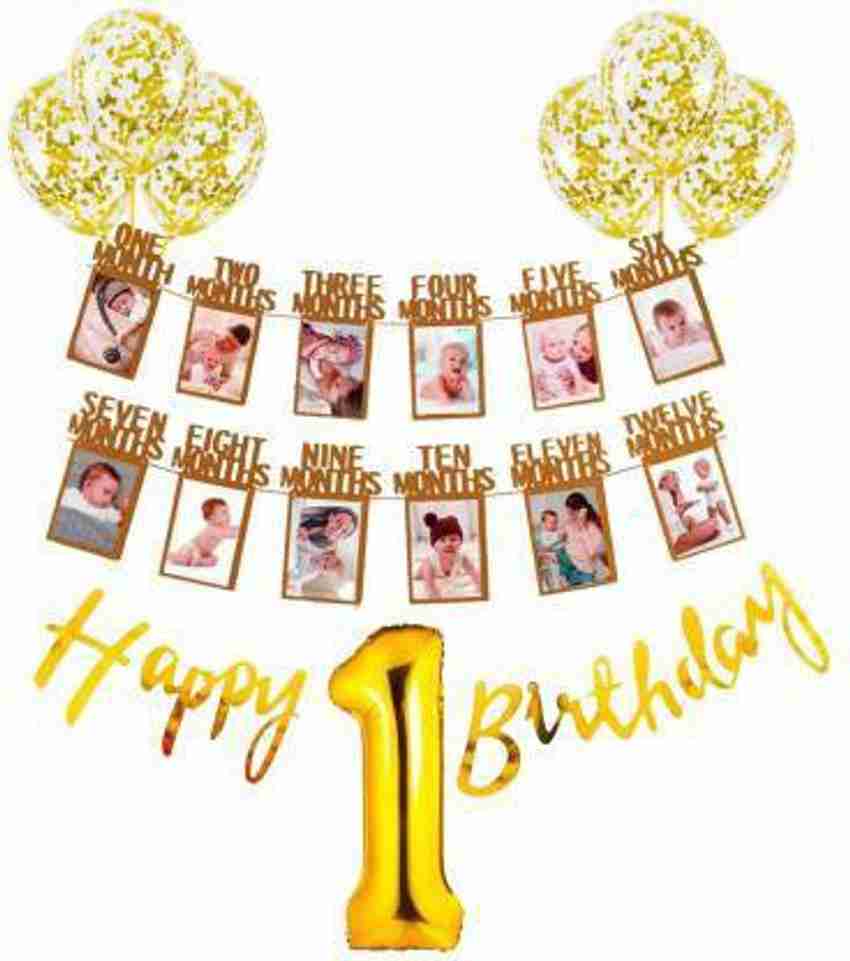 Happy 1st birthday frame top