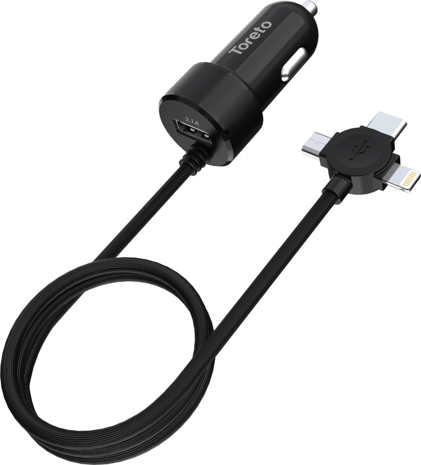 Toreto 15.5 W Turbo Car Charger Price in India Buy Toreto 15.5 W
