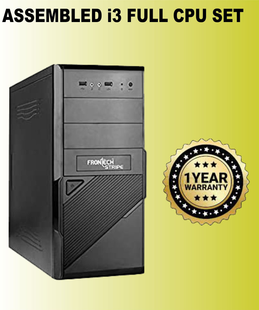 Assembled Intel core I3 2nd Gen. CPU Intel core I3 2nd Gen. CPU 4 GB RAM HD Graphics 500 GB Hard Disk 64 GB SSD Capac