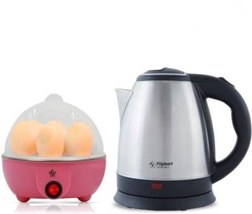 Boiling egg shop in kettle