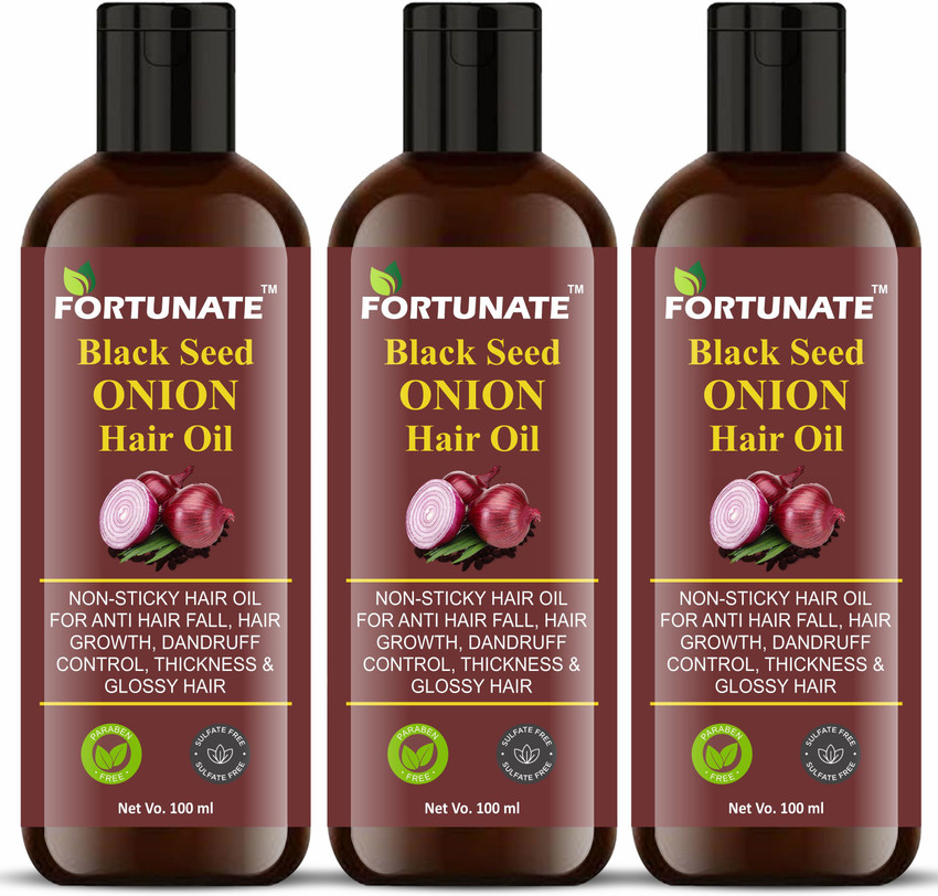 FORTUNATE 100 Result Red Onion Hair Oil Hair Growth Thickness Stimulating Healthy hair and Hair Regrowth for Women and Men Hair Oil Price in India Buy FORTUNATE 100 Result Red Onion