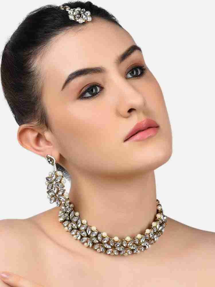 Zaveri pearls clearance necklace set online