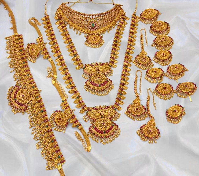 Bridal makeup jewellery hot sale set price