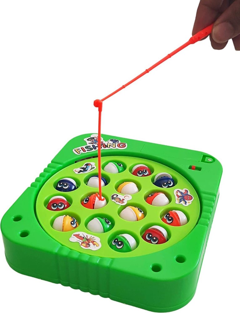 Super Toy Plastic Fish Catching Game for Kids with 3 Fishing Rod -  Multicolor - Plastic Fish Catching Game for Kids with 3 Fishing Rod -  Multicolor . Buy fishes toys in