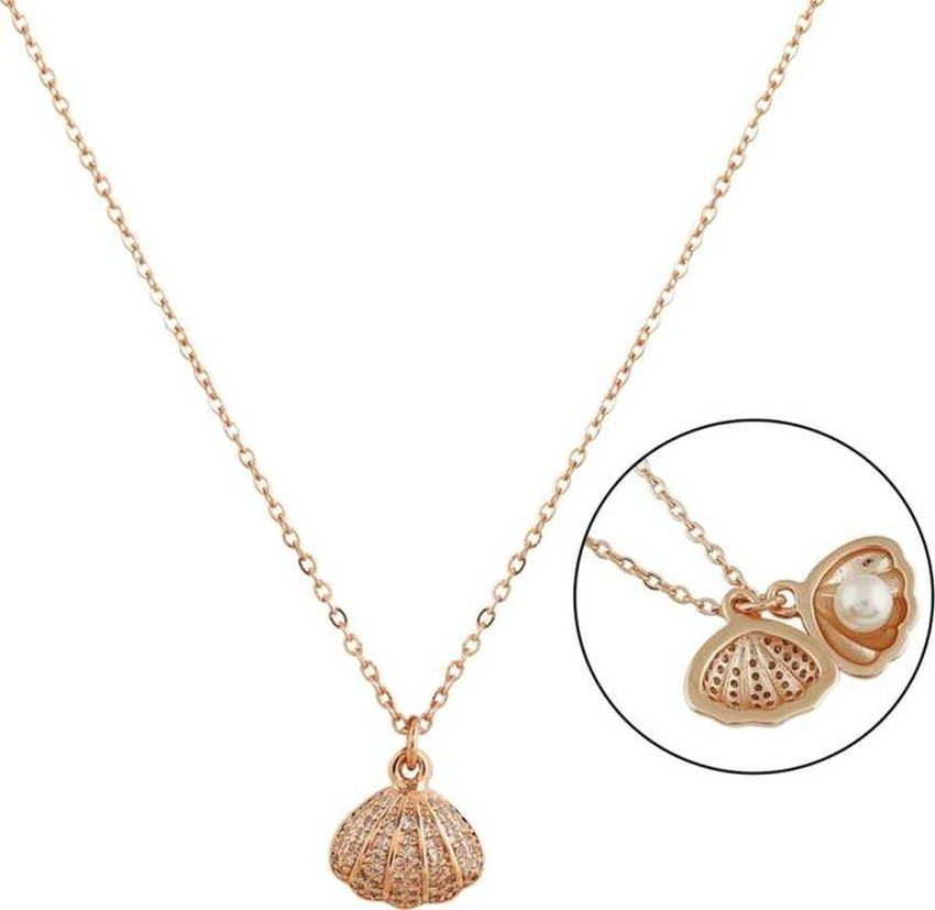 Gold plated clearance shell necklace