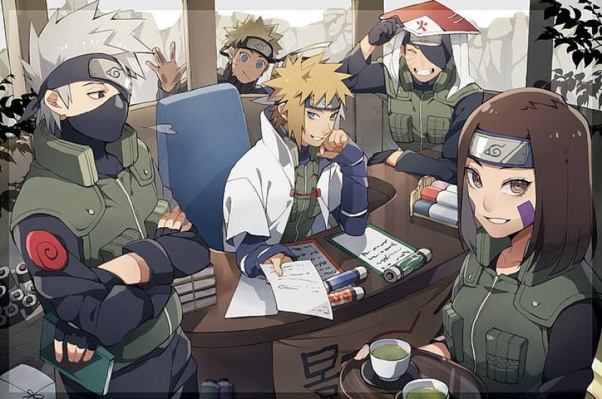 Anime naruto shippuden kakashi namikaze minato relação dos