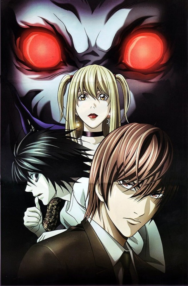 Death Note - Ryuk, Light Yagami, L, Anime Poster