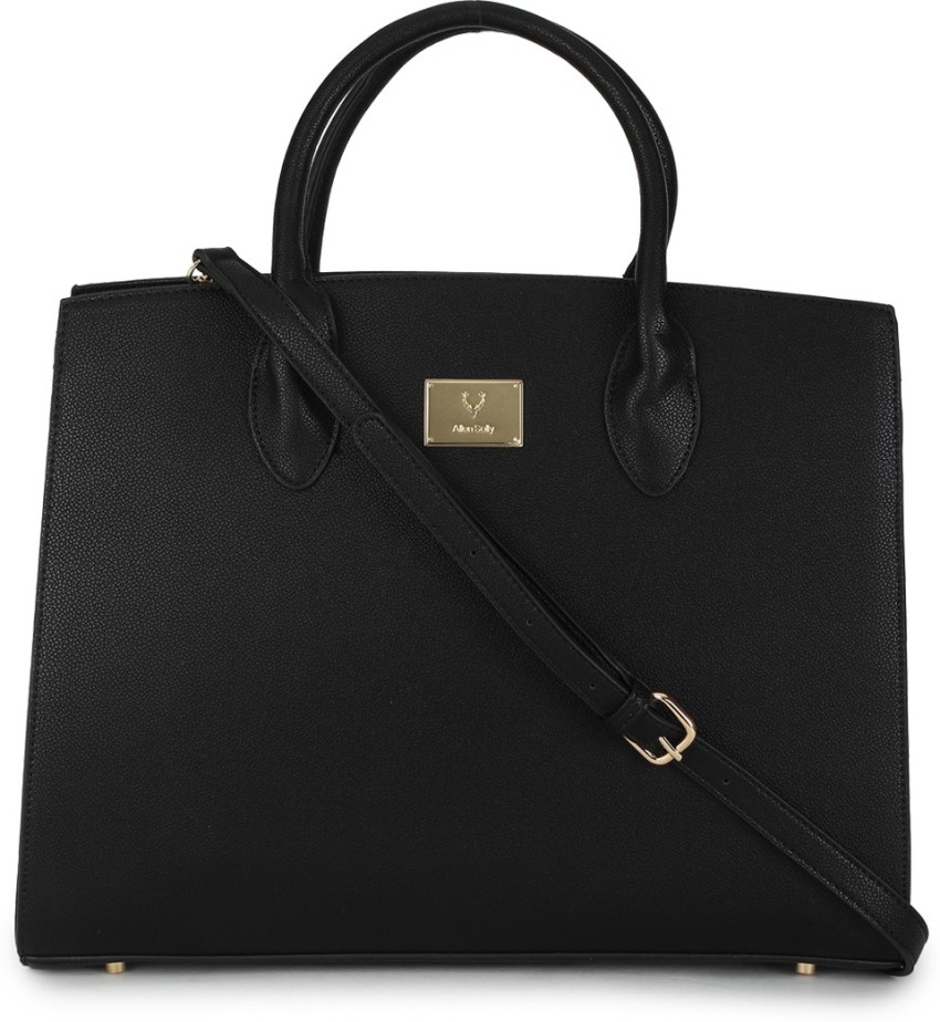 Allen Solly Black Hand held Bag Handbags Black Price in India Flipkart