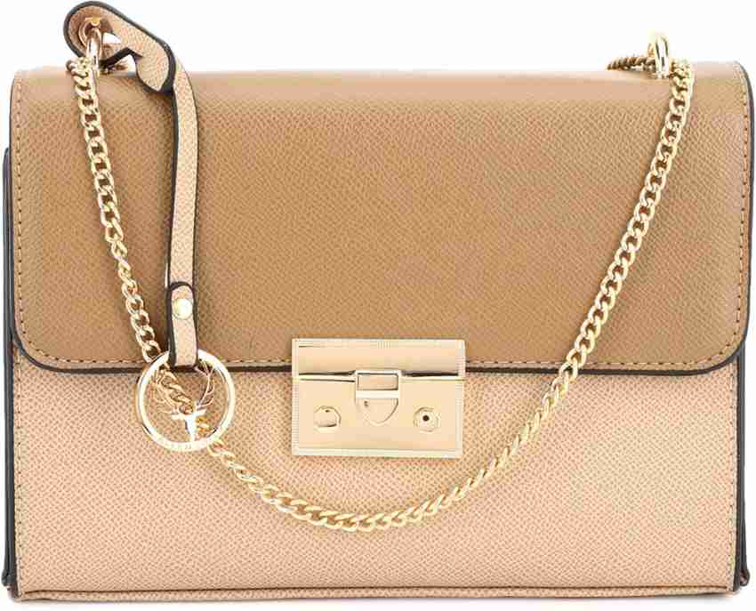 Allen solly beige sling bag best sale