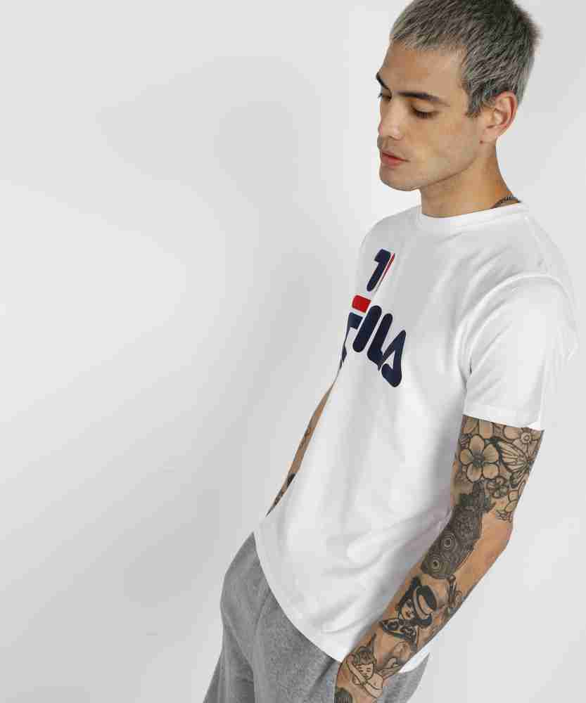 Fila t shirt small deals logo