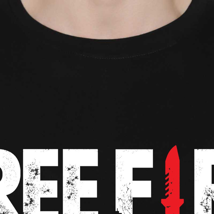 Free fire black t hot sale shirt