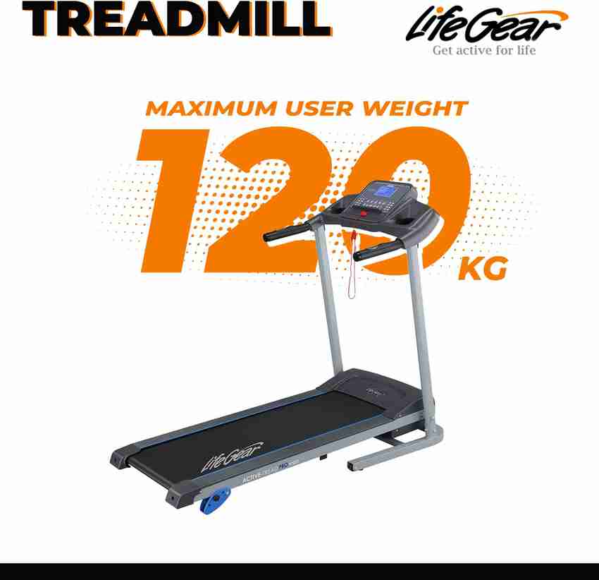 LifeGear Motorized Treadmill for home use with 120 Kg User weight