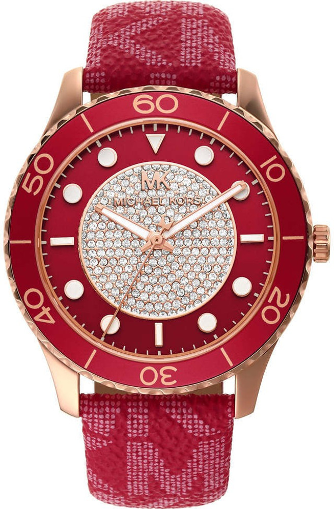 Michael kors hot sale maroon watch