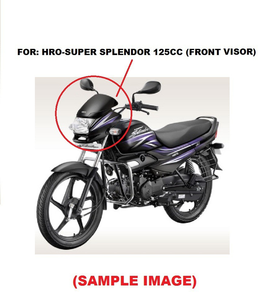ULTRA SUPER SPL BS4 T 7 BLACK BLUE Bike Headlight Visor Price in