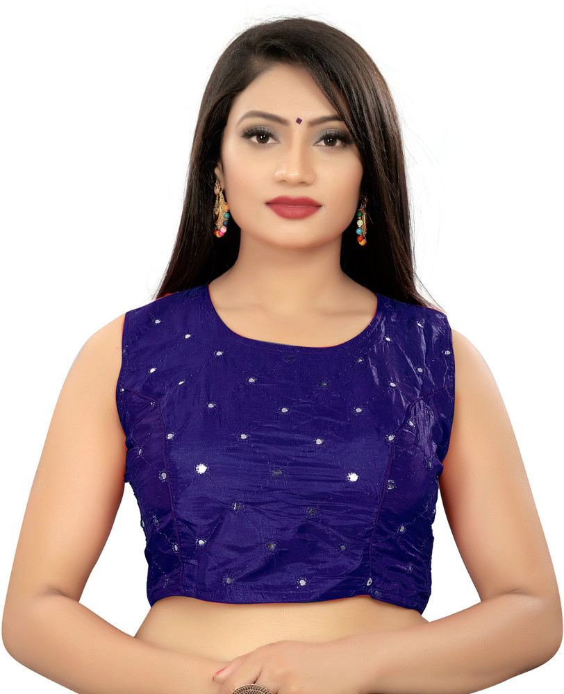 sajna Round Neck Women Blouse - Buy sajna Round Neck Women Blouse Online at  Best Prices in India | Flipkart.com