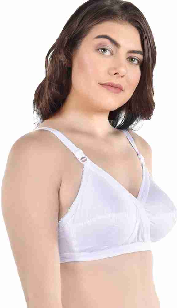 Winsure Women's non padded non wired seamed full coverage cotton bra combo  pack of 6 pcs size available ( 32 to 46) C cups Women Full Coverage Non  Padded Bra - Buy