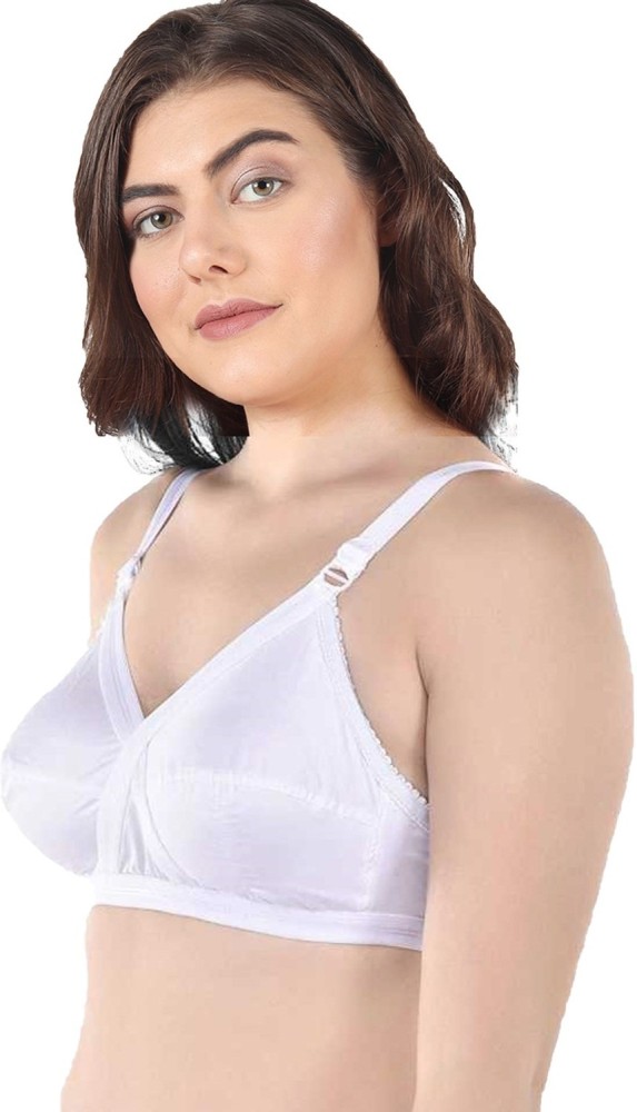 Winsure Women's non padded non wired seamed full coverage cotton bra combo  pack of 4pcs size available ( 32 to 46) C cups Women Full Coverage Non  Padded Bra - Buy Winsure