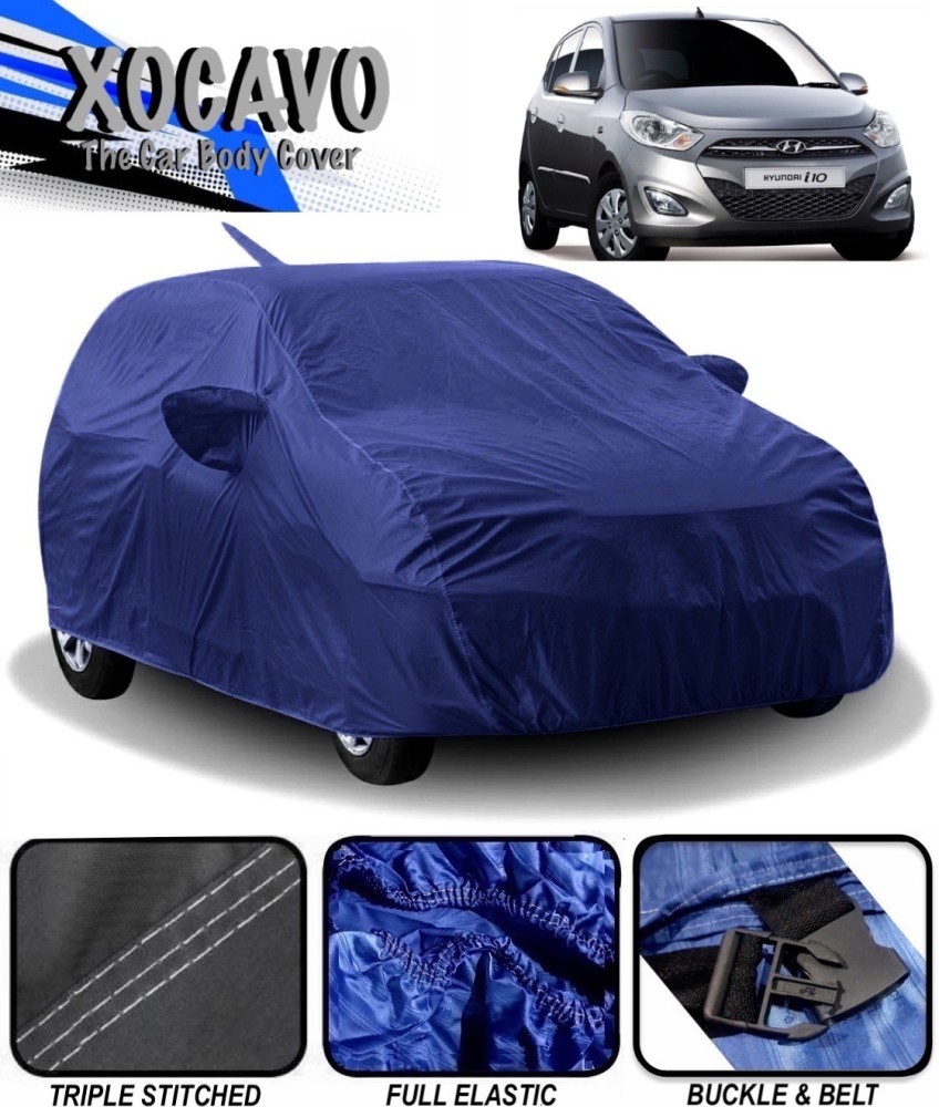 XOCAVO Car Cover For Hyundai i10 (With Mirror Pockets) Price in India - Buy  XOCAVO Car Cover For Hyundai i10 (With Mirror Pockets) online at Flipkart .com