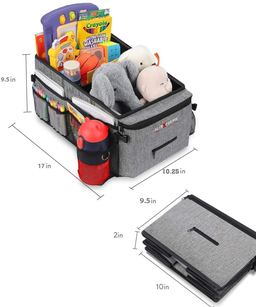 Car Trunk Organizer Car Soft Felt Storage Box Cargo Container Box Trunk Bag  Stowing Tidying Holder Multi\-Pocket 