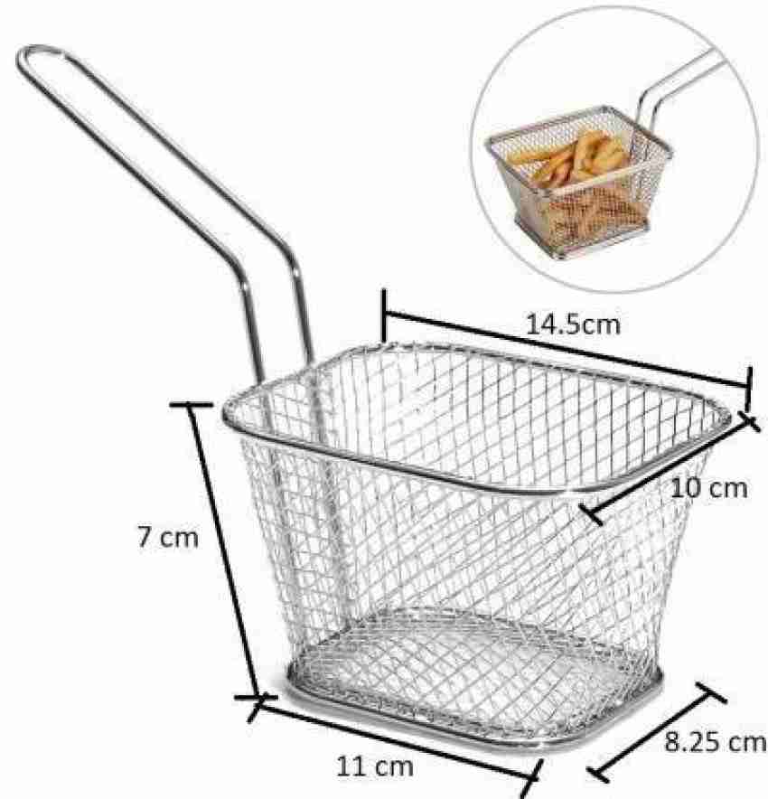 Commercial Deep Fryer Baskets In India, Deep Fry Basket (Stainless Steel)