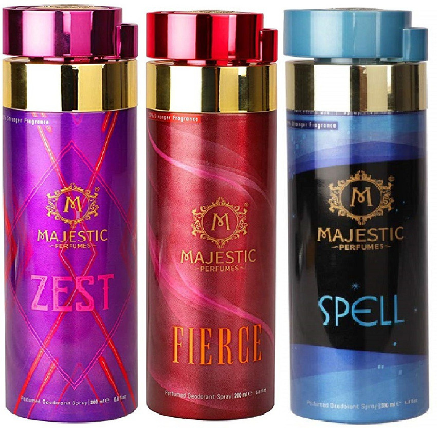 Majestic ZEST FIERCE SPELL DEO 200 ML PACK 3 Deodorant