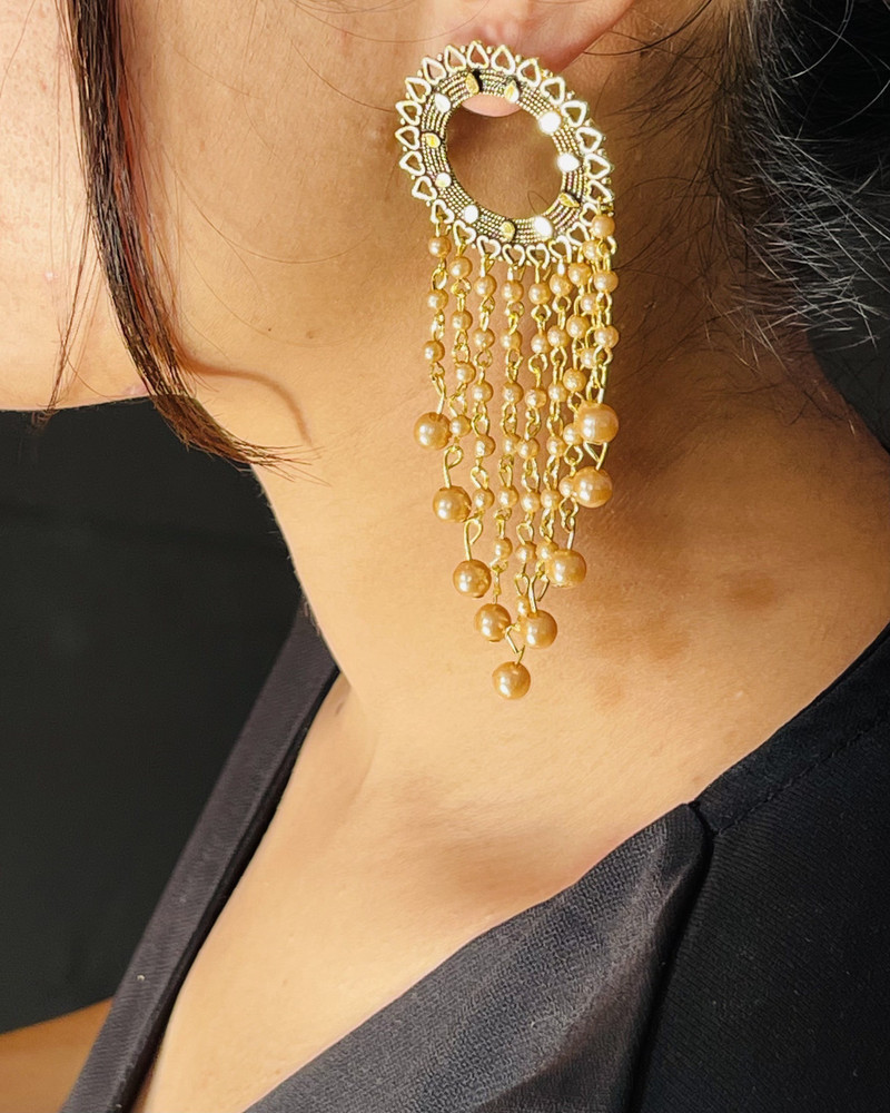 Gold plated earrings flipkart online