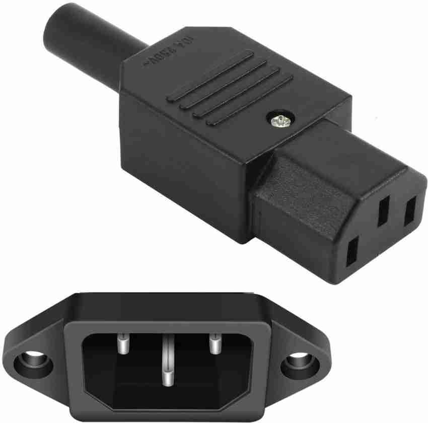 Electronic Spices C14 AC 250V 10A Panel mount plug adaptor power socket  connector 3 pins at Rs 45/piece in Delhi