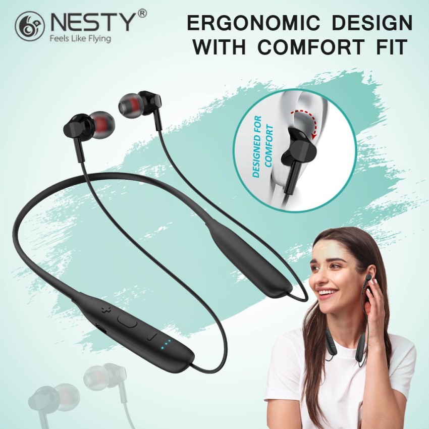 nesty Wireless Stereo Headphone Heavy Bass Long Battery Life