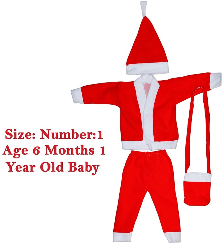 Santa dress for hot sale 1 year old boy