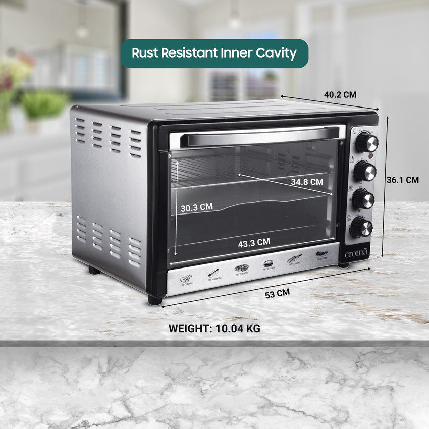 Croma 48 Litre Oven Toaster Grill OTG Price in India Buy Croma 48 Litre Oven Toaster Grill OTG online at Flipkart