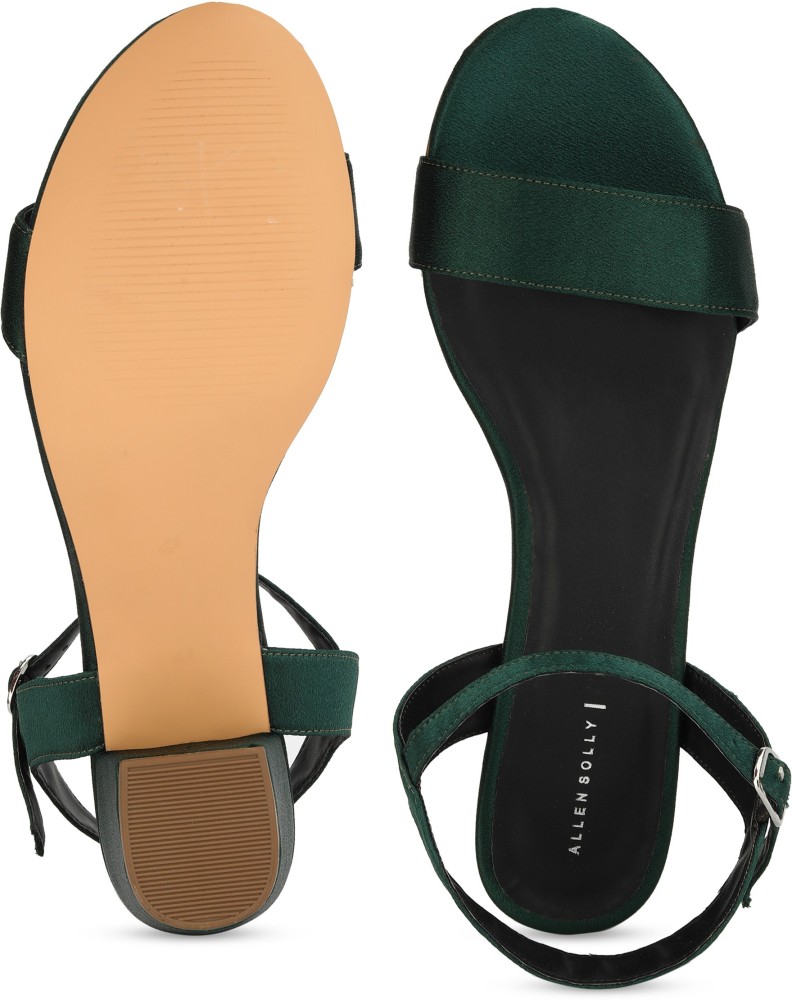 Allen Solly Women Green Sandals - Buy Allen Solly Women Green Sandals  Online at Best Price - Shop Online for Footwears in India