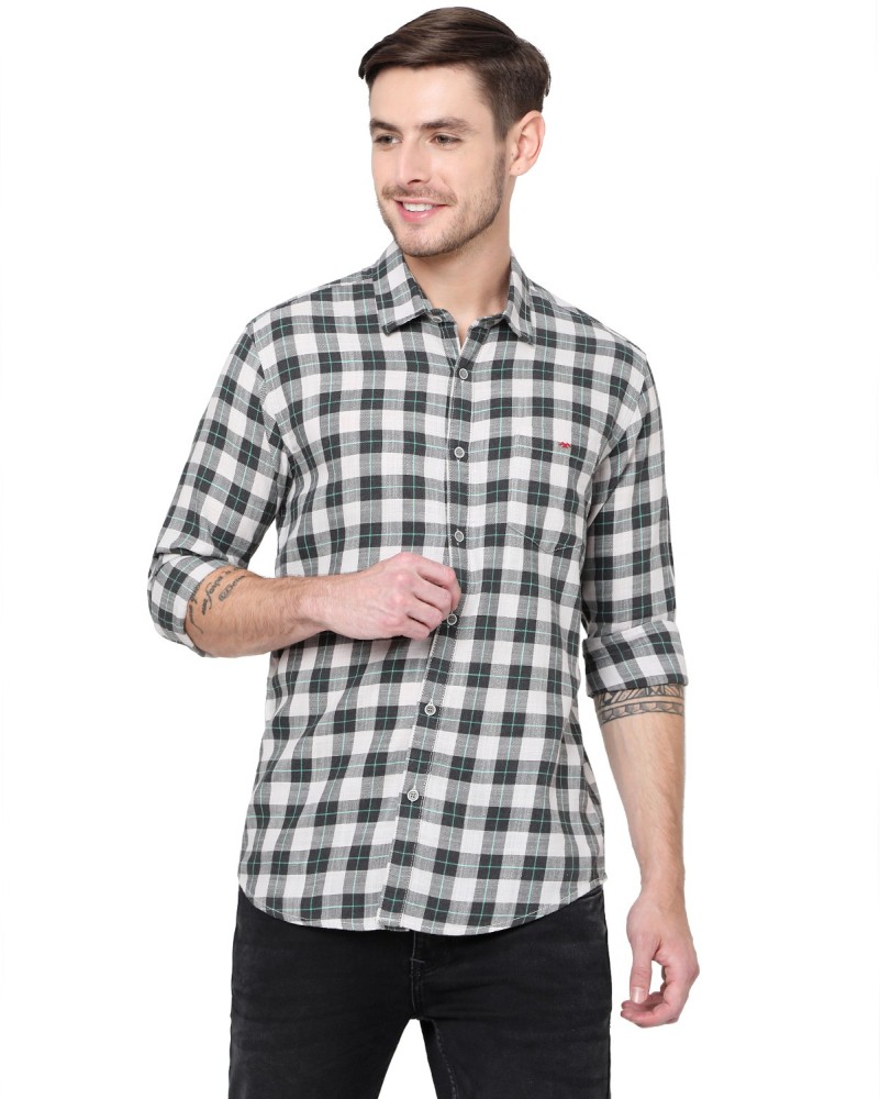 MUFTI Men Checkered Casual Black Shirt Buy MUFTI Men Checkered Casual Black Shirt Online at Best Prices in India Flipkart