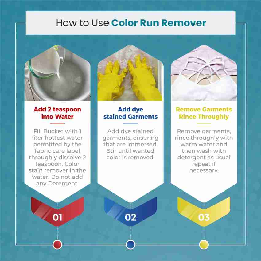 How to Remove Colour Run, Colour Run Remover - Top 5 Tips