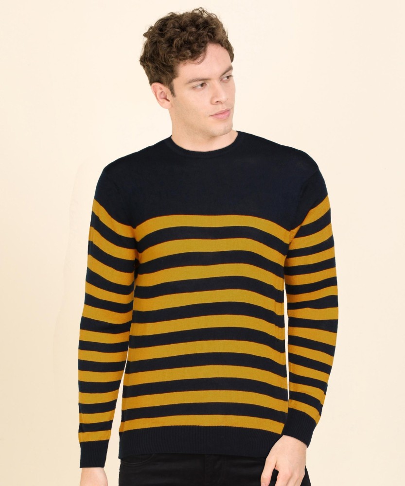 Yellow and black sale striped jumper