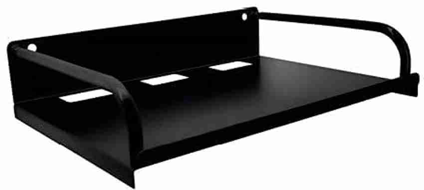 sidhi dth set top box wall stand one shelves black Iron Wall Shelf