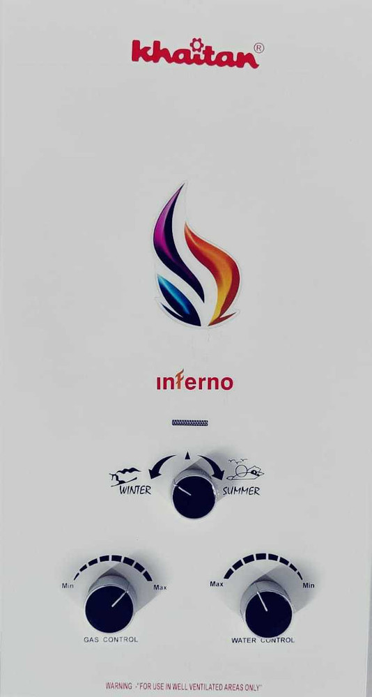 Khaitan 6 L Gas Water Geyser (INFERNO_06LTR, White) Price in India - Buy  Khaitan 6 L Gas Water Geyser (INFERNO_06LTR, White) online at Flipkart.com