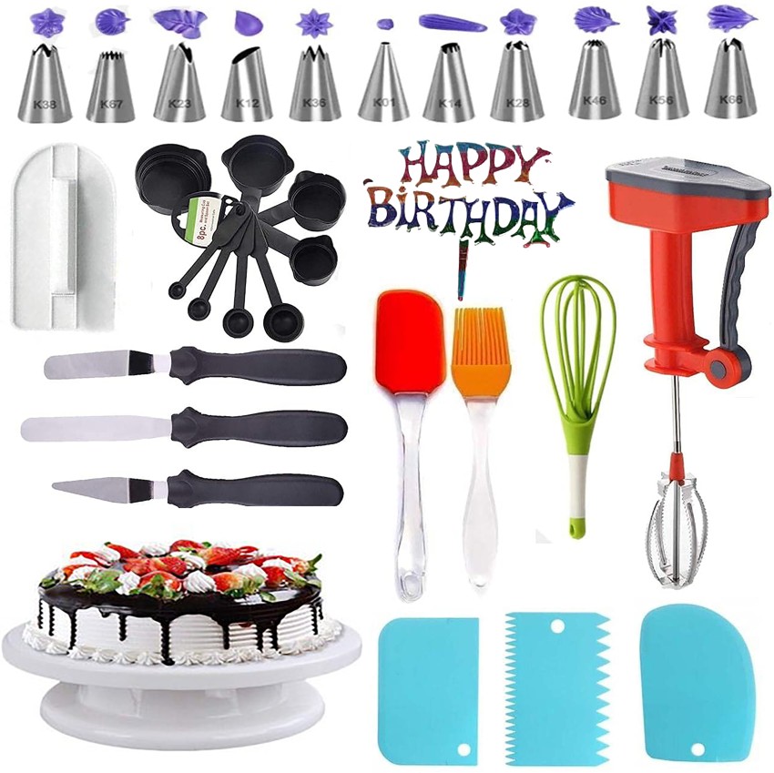 Buy XAAWER All in One Bakeware Cake Combo Tools Cake Stand Cake Baking Full  Cake Maker Cake Maker (COMBO-12) Online at Low Prices in India - Amazon.in