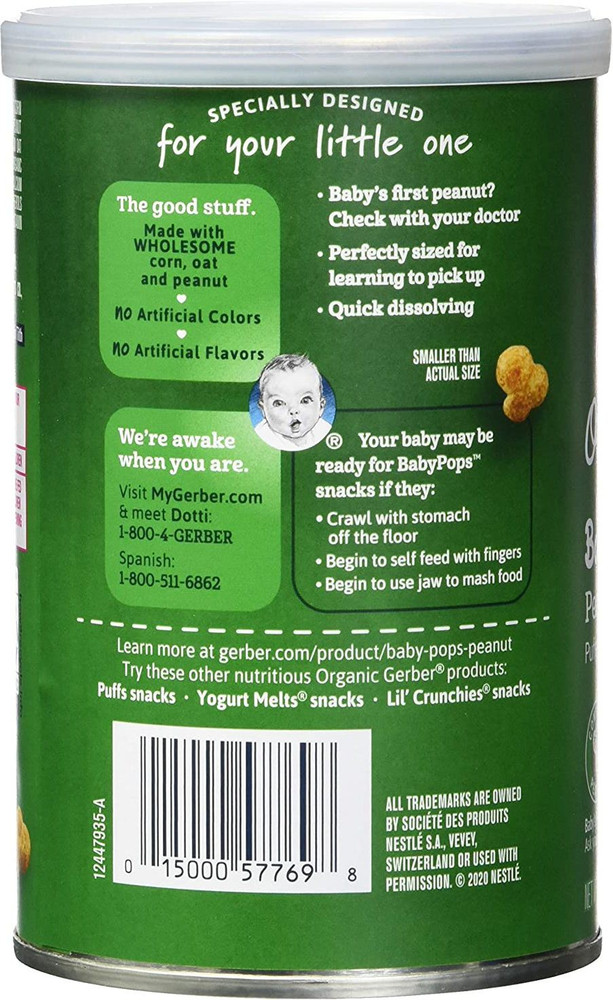Baby pops snack top