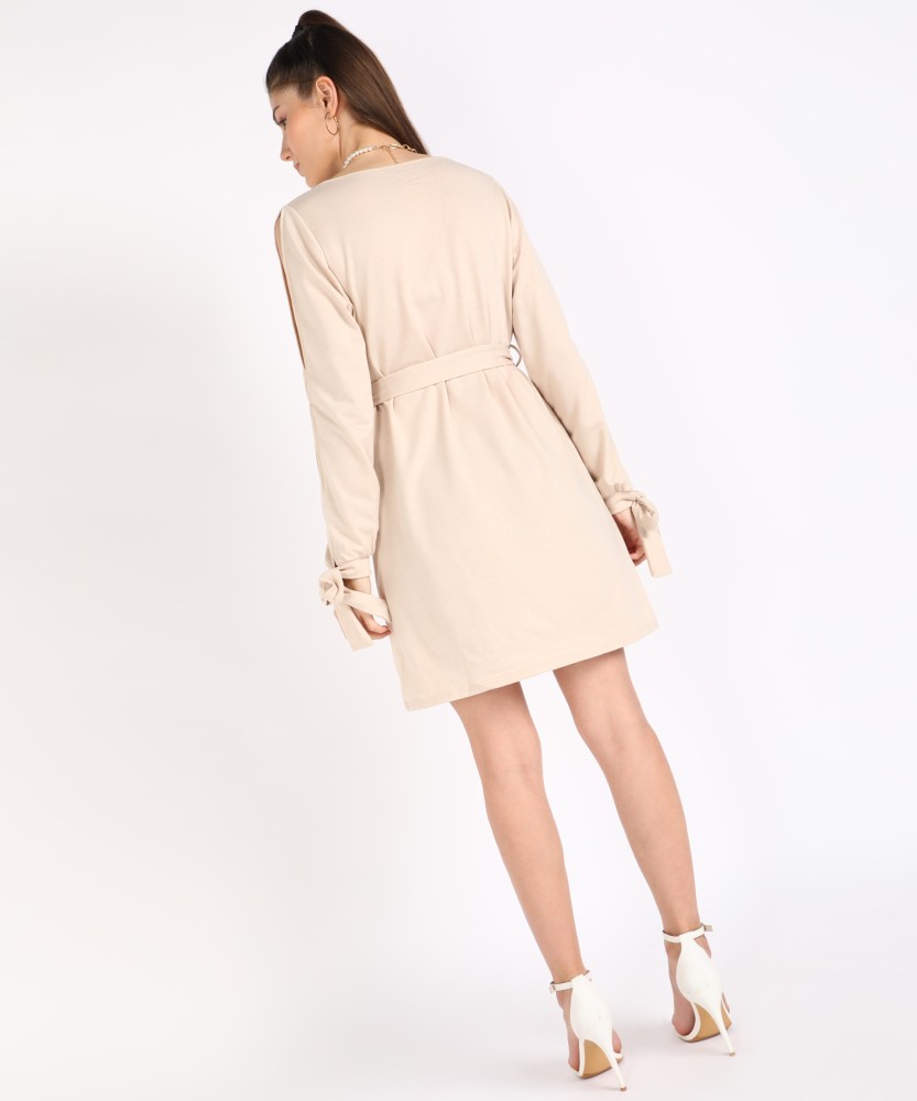 Urbanic Women A-line Beige Dress