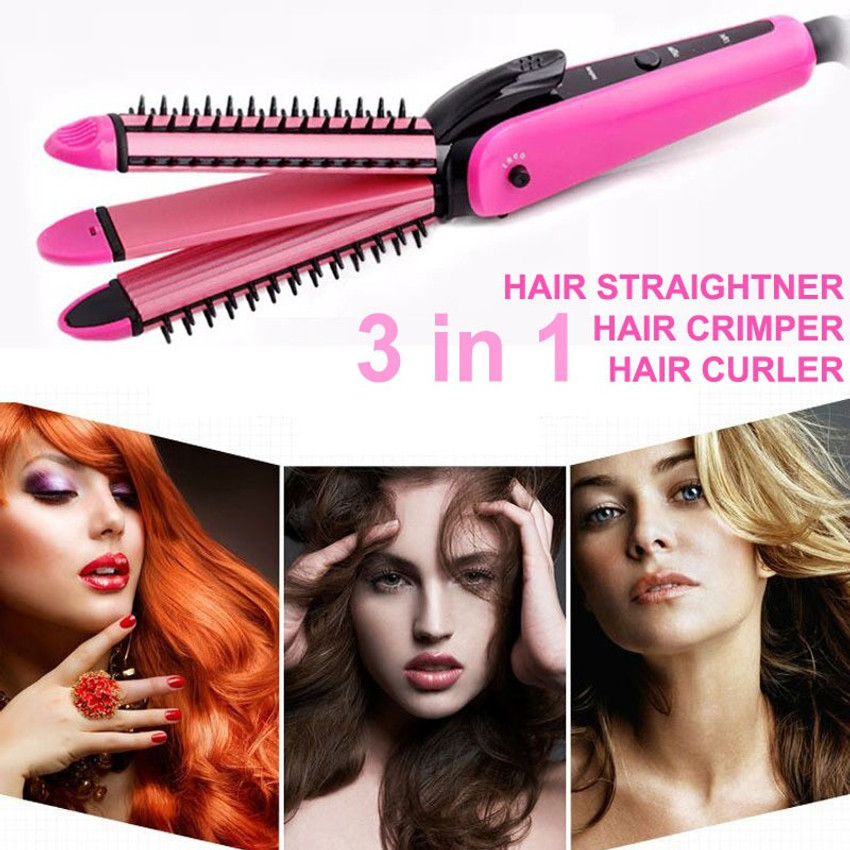 Hair straightener sales crimper curler