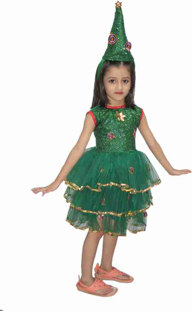 Christmas tree dress top costume