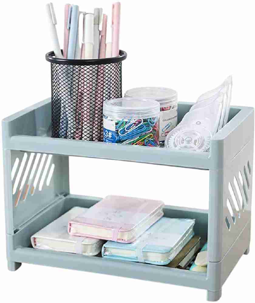 Multifunctional Shelves Double Layer Storage Shelf Desktop Storage Rack  Cosmetic